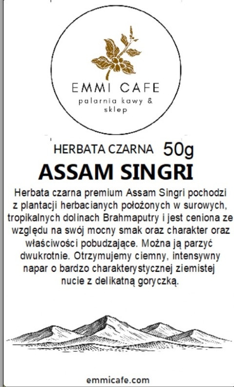 Assam Singri herbata czarna lisciasta 50g