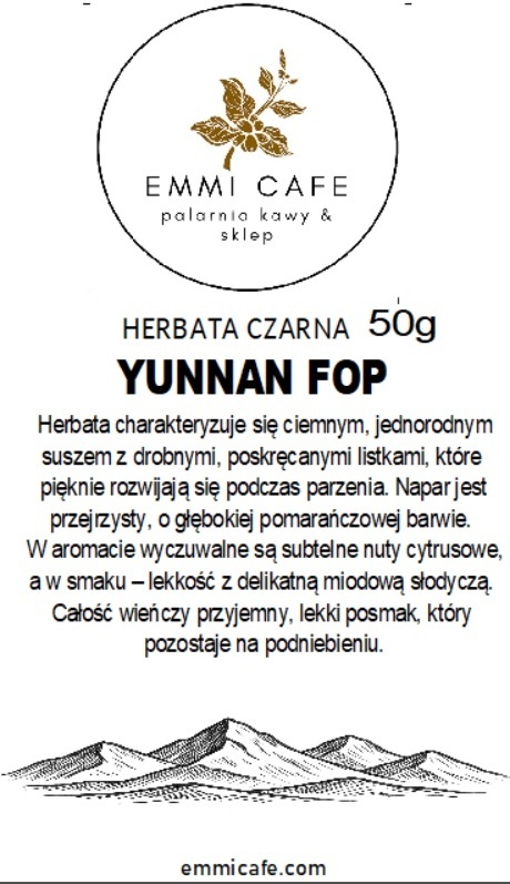 Yunnan FOP herbata czarna liściasta 50g